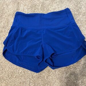 lululemon athletica Cobalt Blue Athletic Shorts
